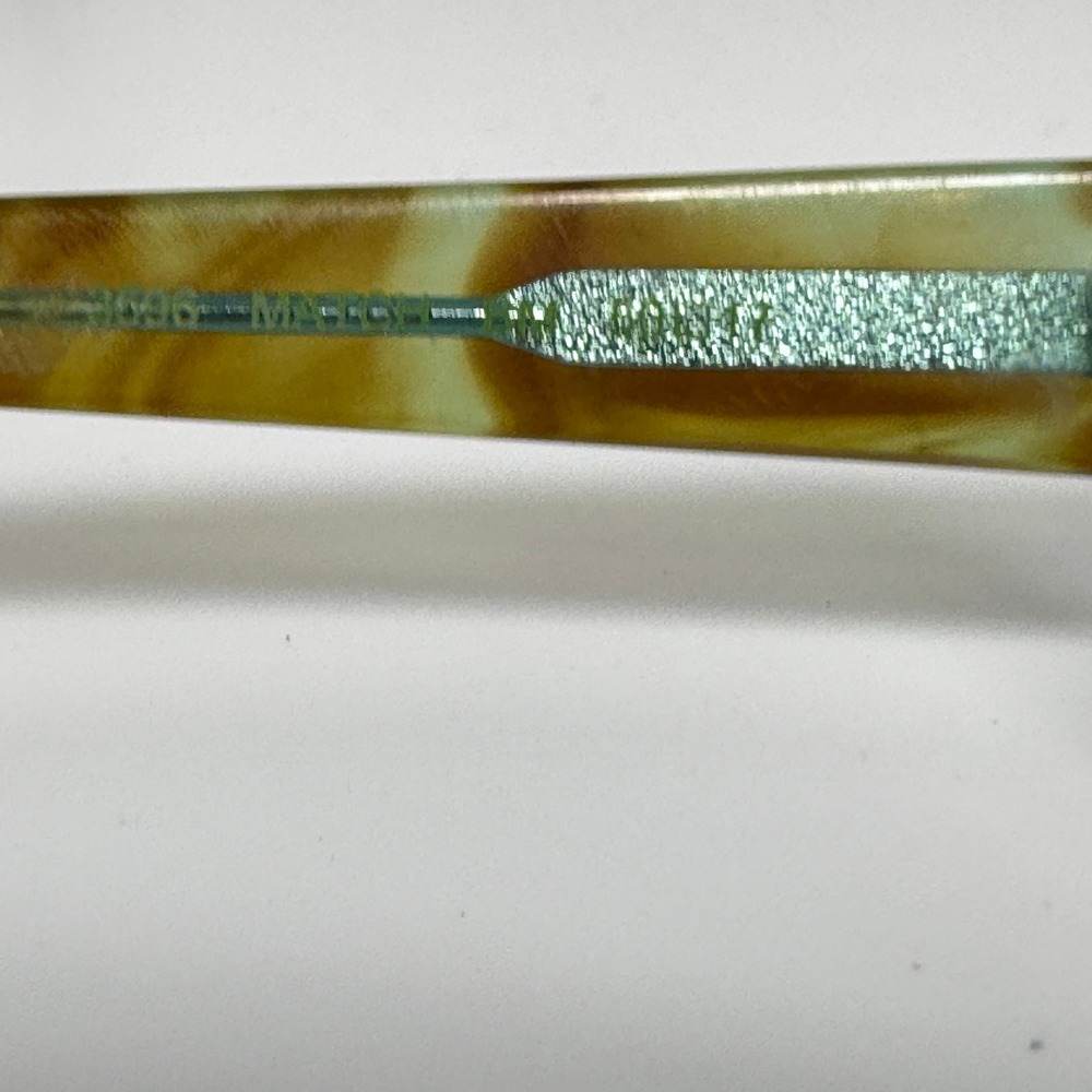 Bevel 3696 Ma-E-Gye Eyeglasses Brown Teal Tortoise Rectangular Frames  50-17 - Picture 5 of 7